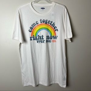 Beatles Come Together John Lennon Rainbow T-Shirt